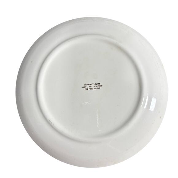 Seattle Center Red Transferware Vernon Kilns Vintage Plate - Washington Souvenir - Picture 7 of 8